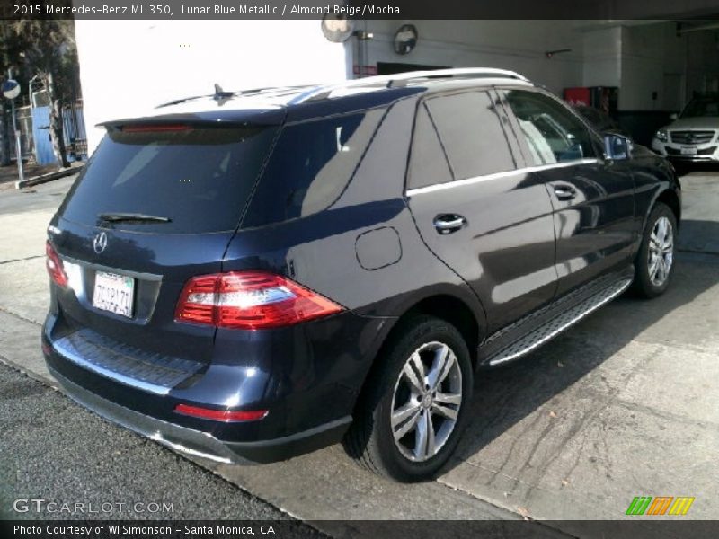 Lunar Blue Metallic / Almond Beige/Mocha 2015 Mercedes-Benz ML 350