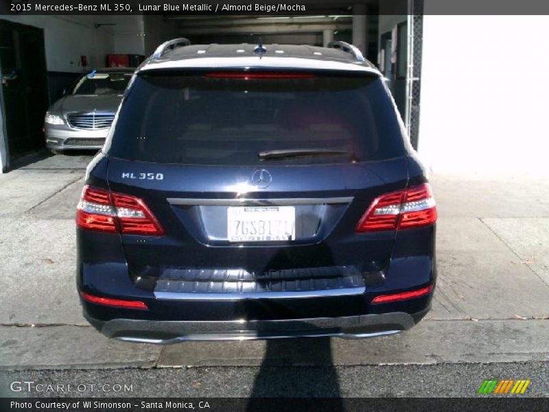 Lunar Blue Metallic / Almond Beige/Mocha 2015 Mercedes-Benz ML 350