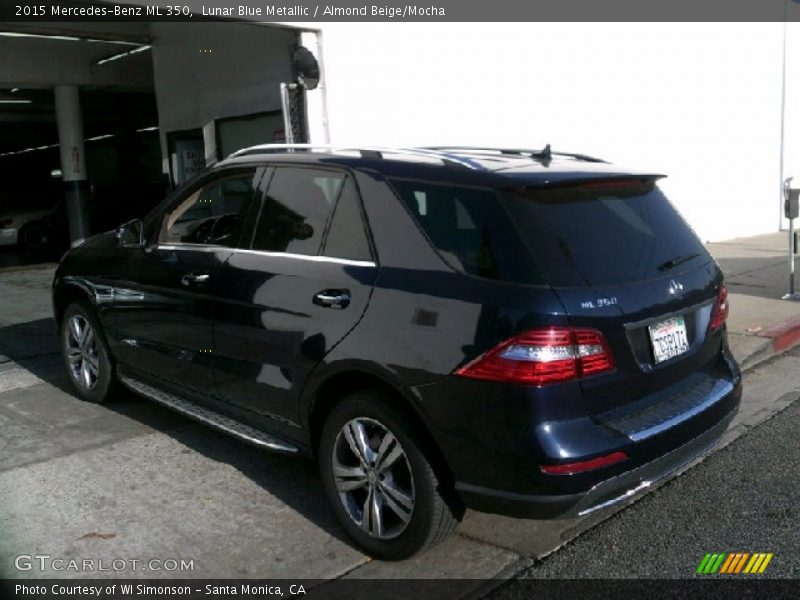 Lunar Blue Metallic / Almond Beige/Mocha 2015 Mercedes-Benz ML 350