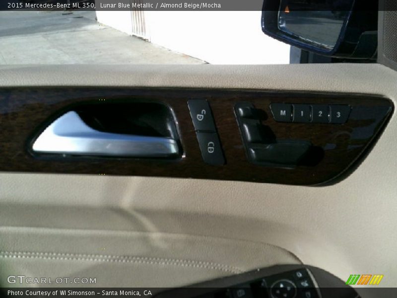 Lunar Blue Metallic / Almond Beige/Mocha 2015 Mercedes-Benz ML 350
