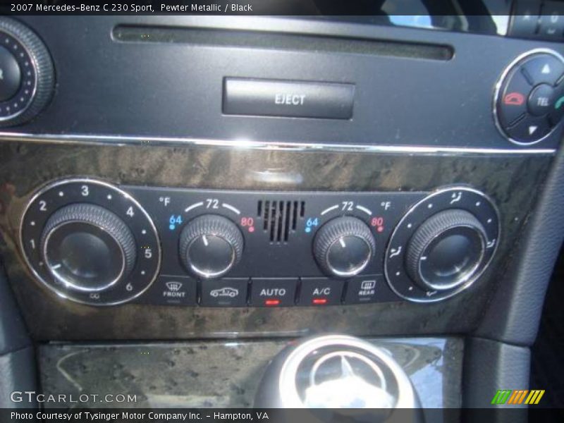 Pewter Metallic / Black 2007 Mercedes-Benz C 230 Sport