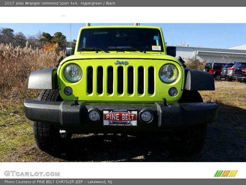Hypergreen / Black 2017 Jeep Wrangler Unlimited Sport 4x4