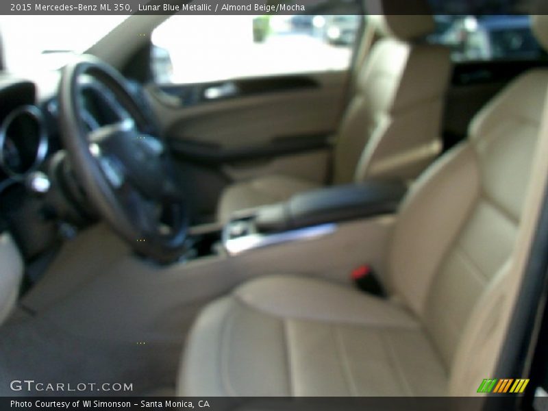 Lunar Blue Metallic / Almond Beige/Mocha 2015 Mercedes-Benz ML 350