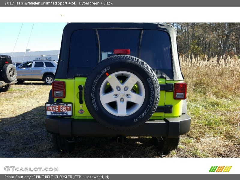 Hypergreen / Black 2017 Jeep Wrangler Unlimited Sport 4x4
