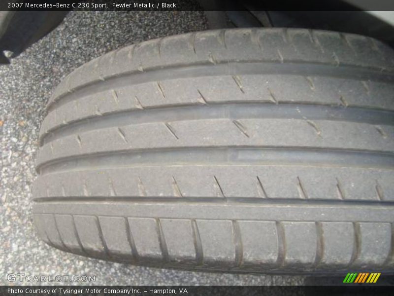 Pewter Metallic / Black 2007 Mercedes-Benz C 230 Sport
