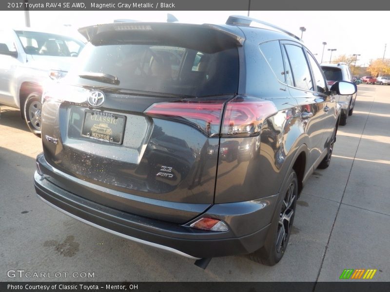 Magnetic Gray Metallic / Black 2017 Toyota RAV4 SE AWD