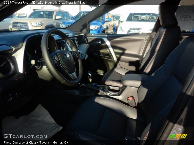Magnetic Gray Metallic / Black 2017 Toyota RAV4 SE AWD