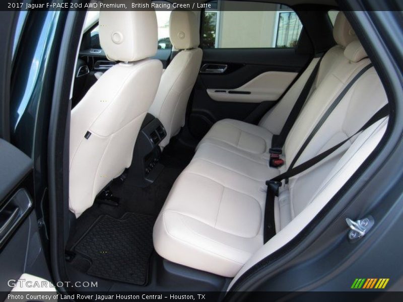 Rear Seat of 2017 F-PACE 20d AWD Premium