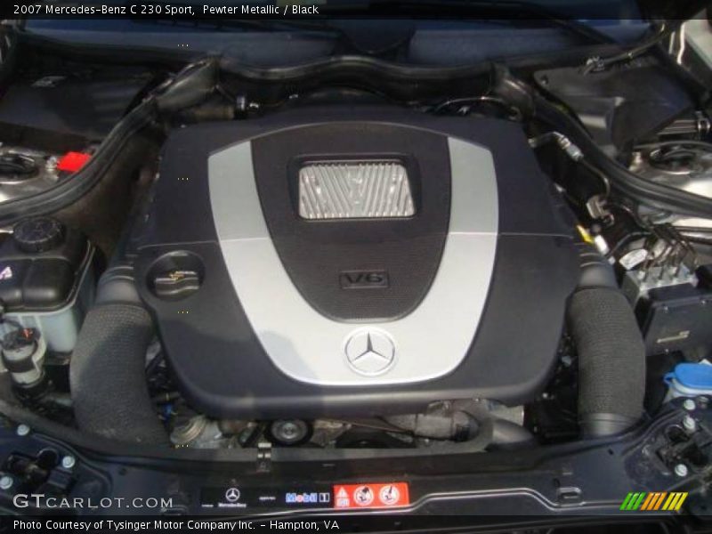 Pewter Metallic / Black 2007 Mercedes-Benz C 230 Sport