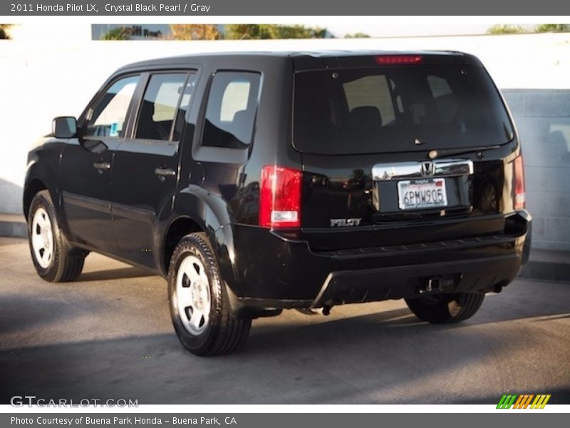 Crystal Black Pearl / Gray 2011 Honda Pilot LX