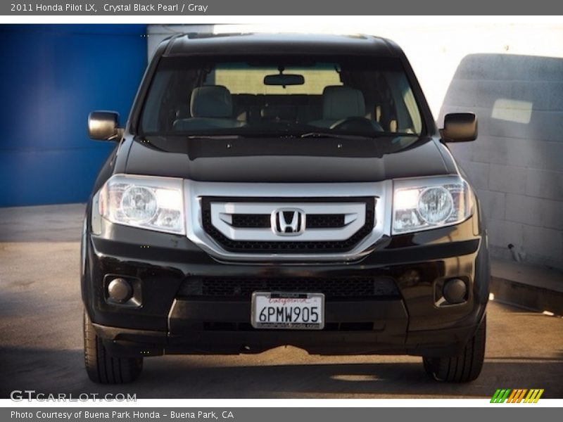 Crystal Black Pearl / Gray 2011 Honda Pilot LX