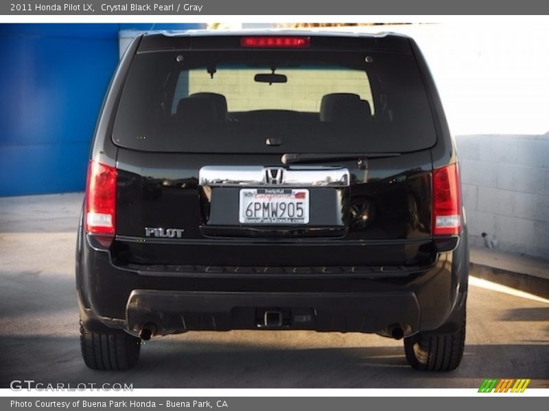 Crystal Black Pearl / Gray 2011 Honda Pilot LX