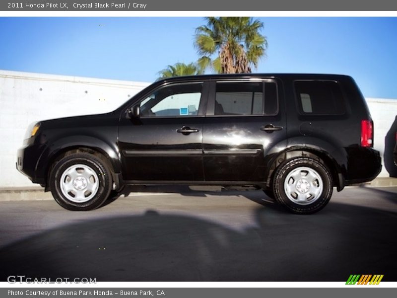 Crystal Black Pearl / Gray 2011 Honda Pilot LX