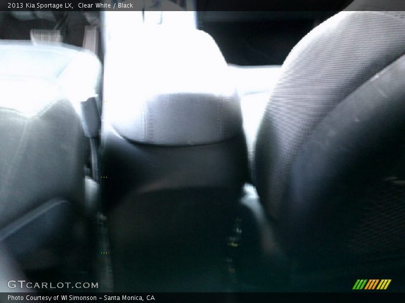 Clear White / Black 2013 Kia Sportage LX