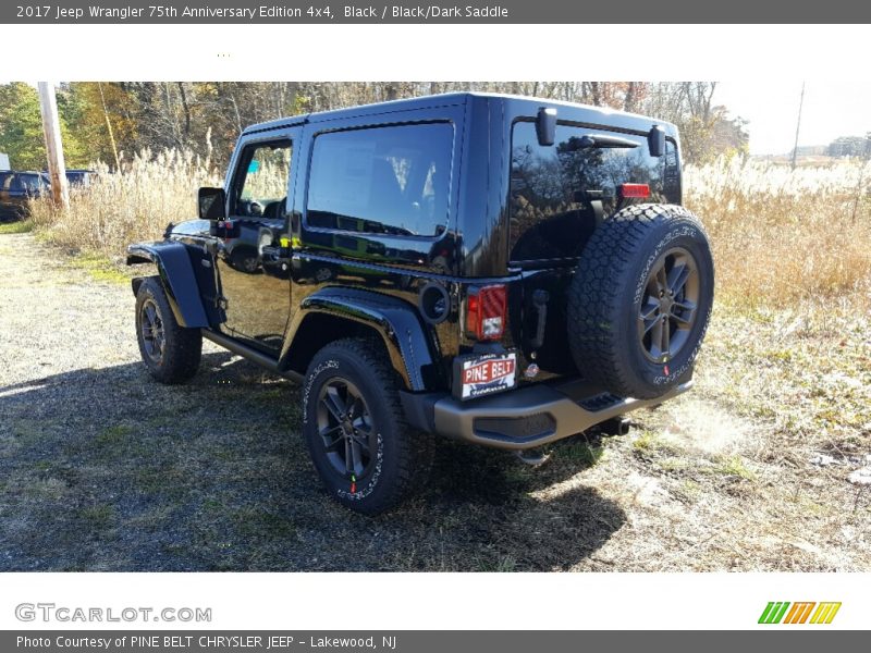 Black / Black/Dark Saddle 2017 Jeep Wrangler 75th Anniversary Edition 4x4