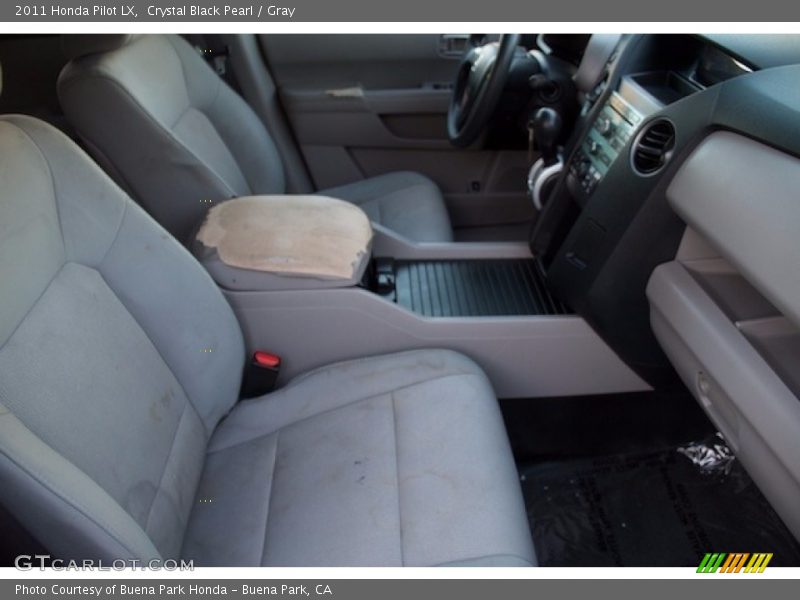 Crystal Black Pearl / Gray 2011 Honda Pilot LX