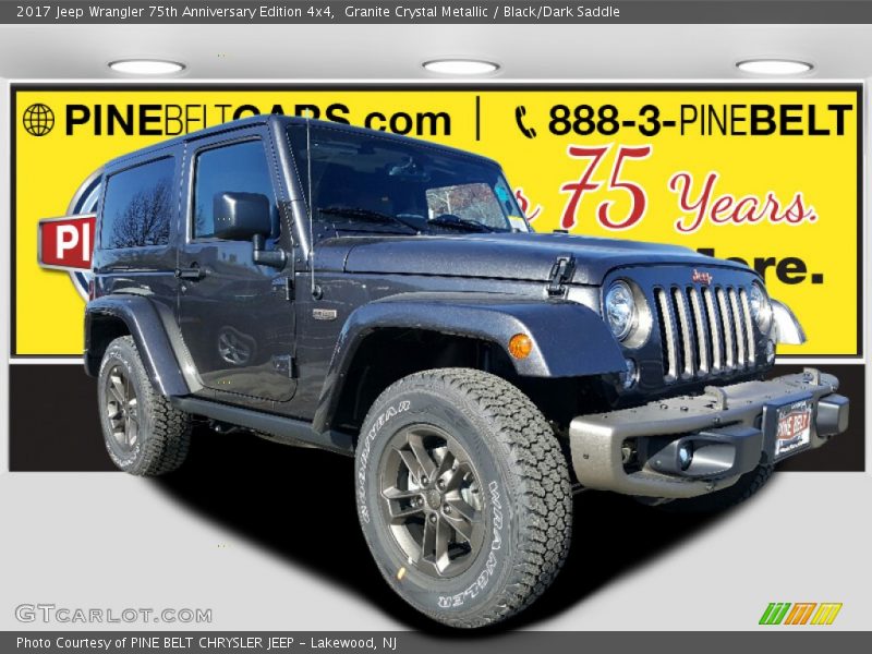 Granite Crystal Metallic / Black/Dark Saddle 2017 Jeep Wrangler 75th Anniversary Edition 4x4