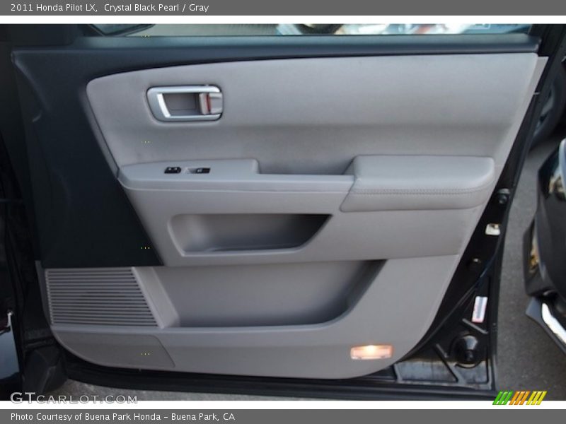 Crystal Black Pearl / Gray 2011 Honda Pilot LX