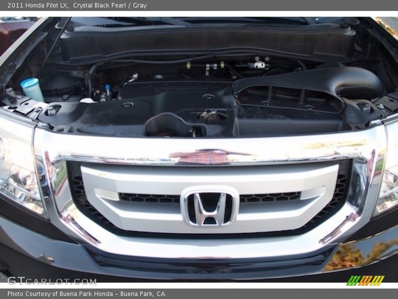 Crystal Black Pearl / Gray 2011 Honda Pilot LX
