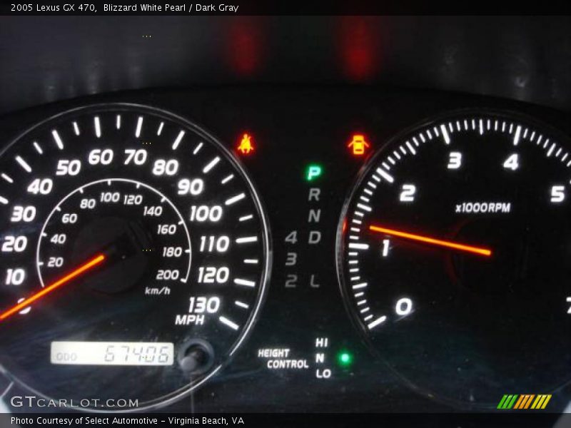 Blizzard White Pearl / Dark Gray 2005 Lexus GX 470