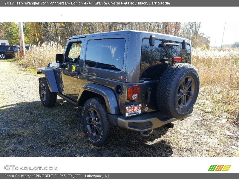 Granite Crystal Metallic / Black/Dark Saddle 2017 Jeep Wrangler 75th Anniversary Edition 4x4