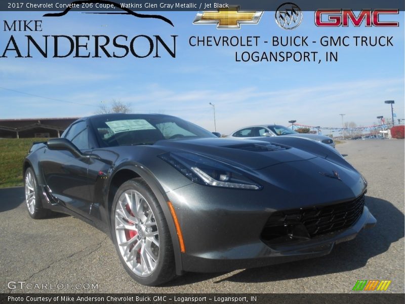 Watkins Glen Gray Metallic / Jet Black 2017 Chevrolet Corvette Z06 Coupe