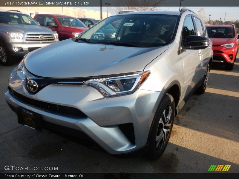 Silver Sky Metallic / Black 2017 Toyota RAV4 LE