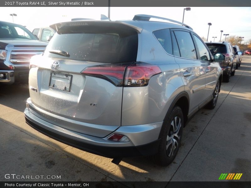 Silver Sky Metallic / Black 2017 Toyota RAV4 LE