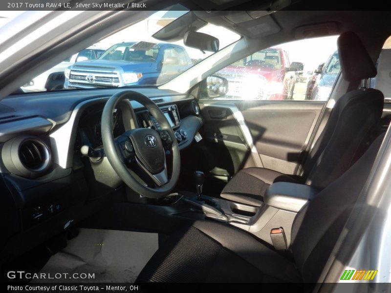 Silver Sky Metallic / Black 2017 Toyota RAV4 LE