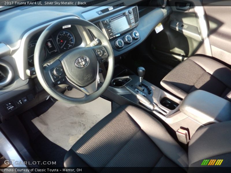 Silver Sky Metallic / Black 2017 Toyota RAV4 LE