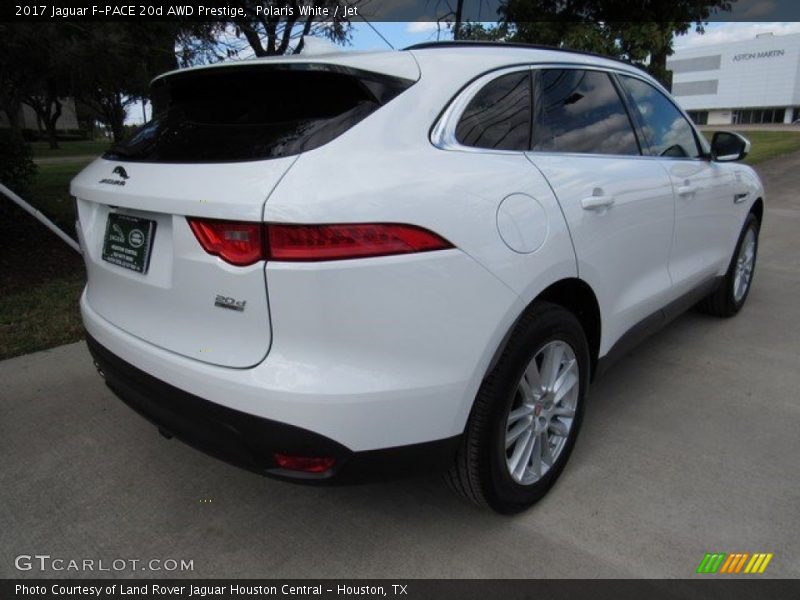 Polaris White / Jet 2017 Jaguar F-PACE 20d AWD Prestige