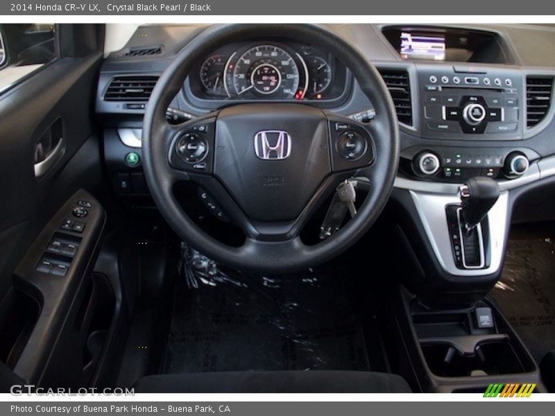Crystal Black Pearl / Black 2014 Honda CR-V LX