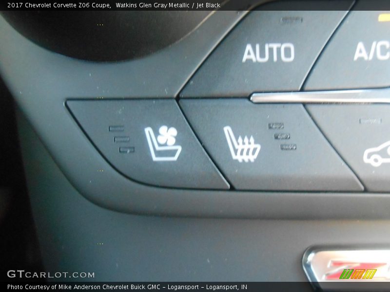 Watkins Glen Gray Metallic / Jet Black 2017 Chevrolet Corvette Z06 Coupe