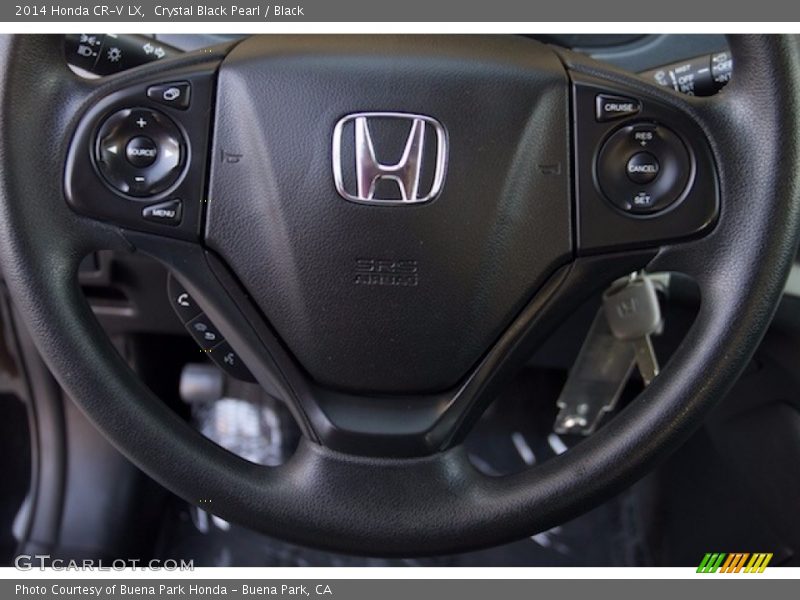 Crystal Black Pearl / Black 2014 Honda CR-V LX