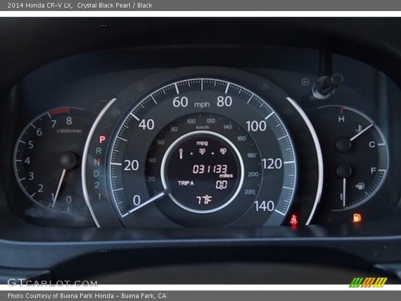 Crystal Black Pearl / Black 2014 Honda CR-V LX