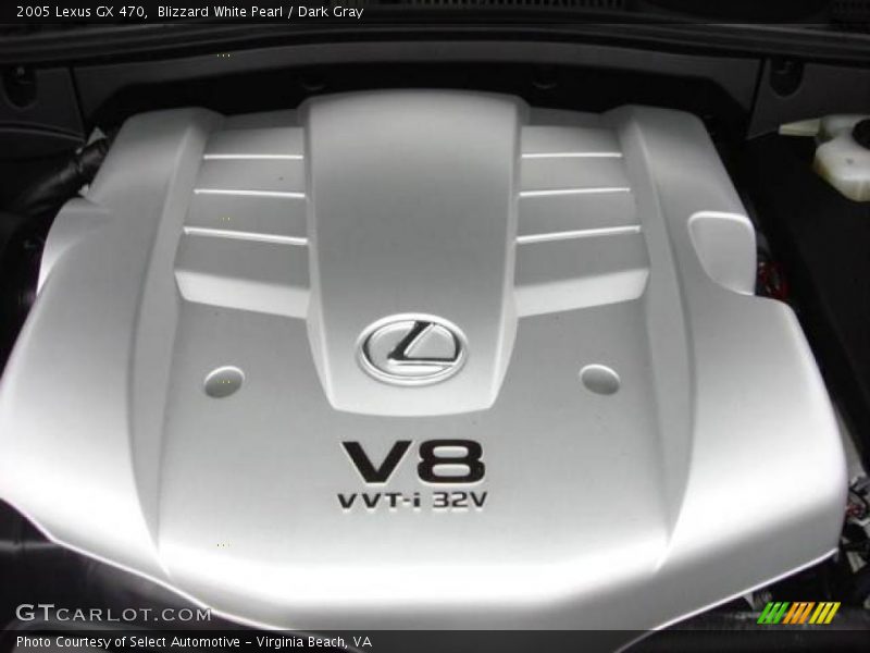 Blizzard White Pearl / Dark Gray 2005 Lexus GX 470