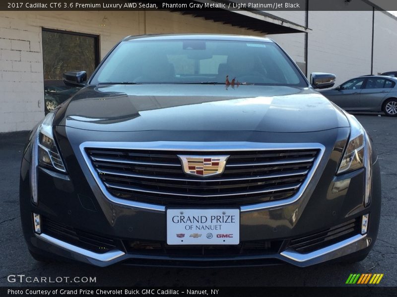 Phantom Gray Metallic / Light Platinum/Jet Black 2017 Cadillac CT6 3.6 Premium Luxury AWD Sedan