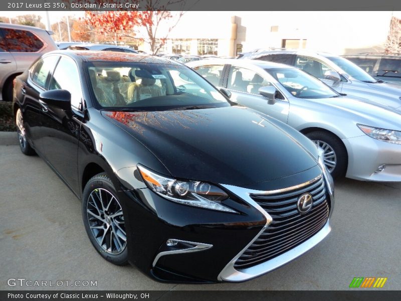 Obsidian / Stratus Gray 2017 Lexus ES 350