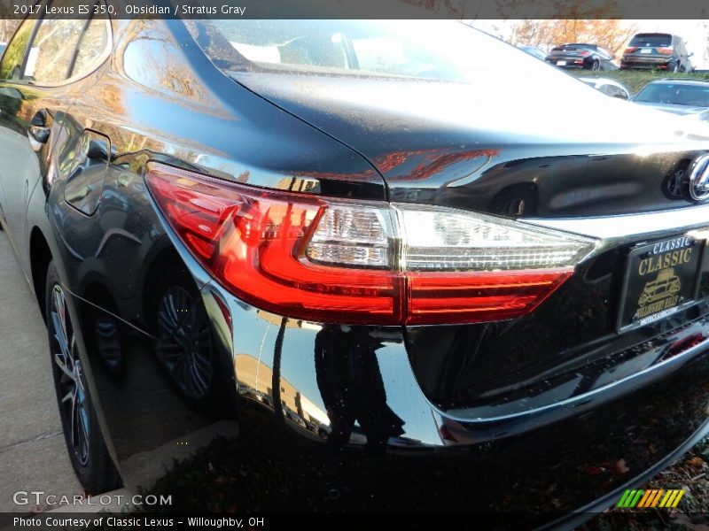 Obsidian / Stratus Gray 2017 Lexus ES 350