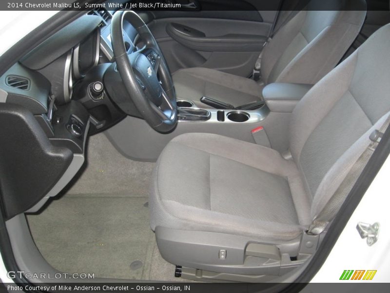 Summit White / Jet Black/Titanium 2014 Chevrolet Malibu LS