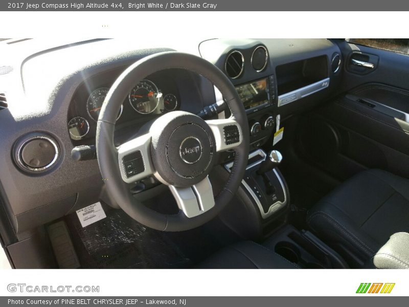 Bright White / Dark Slate Gray 2017 Jeep Compass High Altitude 4x4