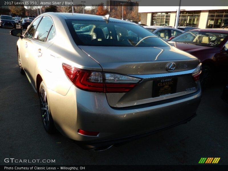 Atomic Silver / Black 2017 Lexus ES 350