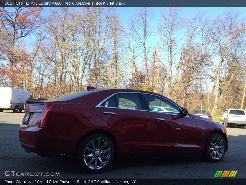 Red Obsession Tintcoat / Jet Black 2017 Cadillac ATS Luxury AWD