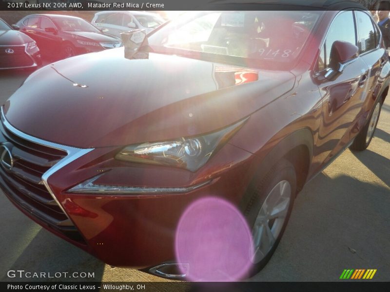 Matador Red Mica / Creme 2017 Lexus NX 200t AWD