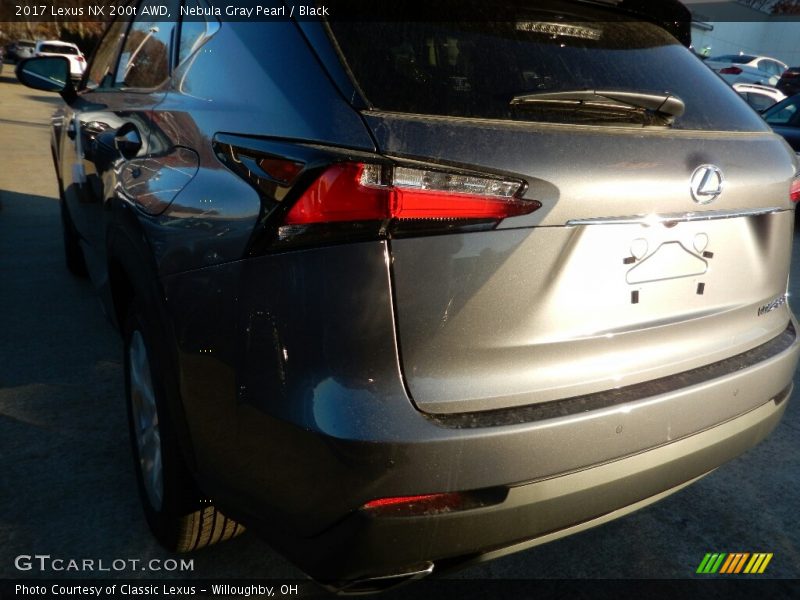 Nebula Gray Pearl / Black 2017 Lexus NX 200t AWD