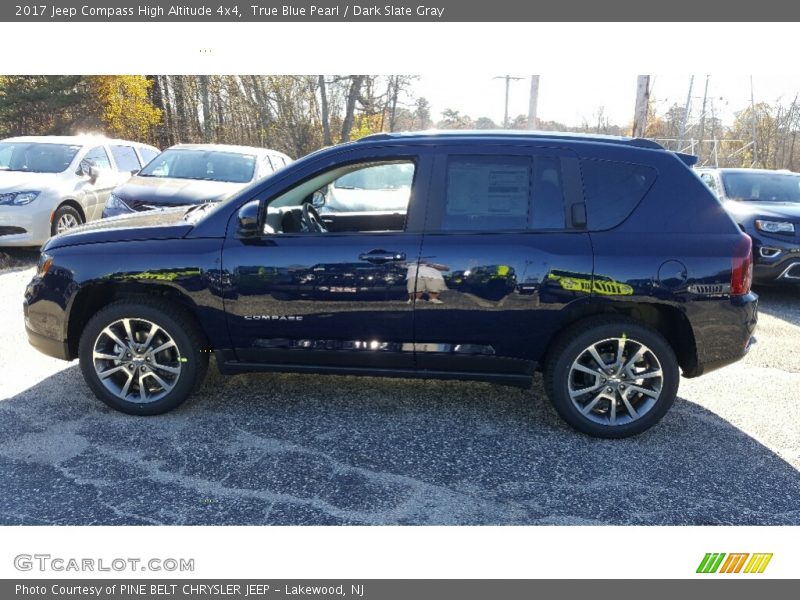 True Blue Pearl / Dark Slate Gray 2017 Jeep Compass High Altitude 4x4