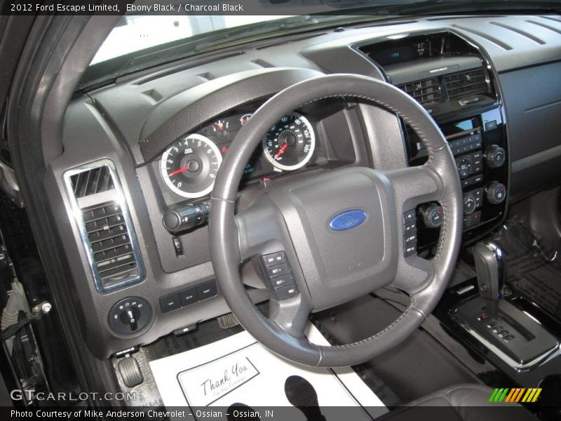 Ebony Black / Charcoal Black 2012 Ford Escape Limited