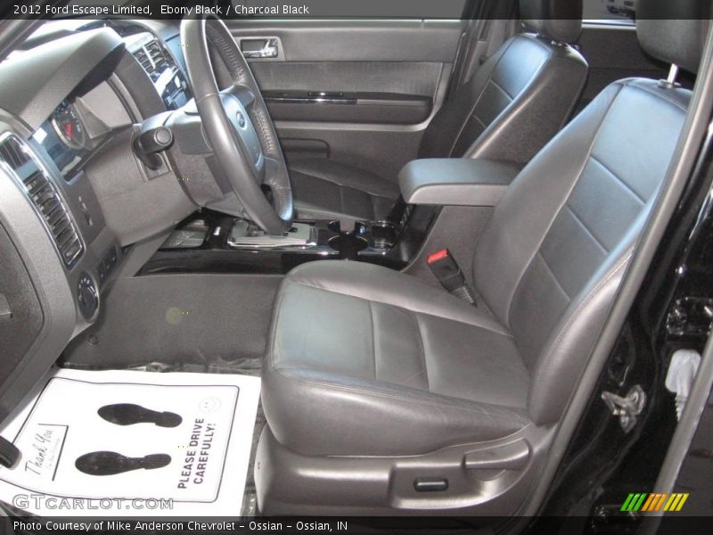 Ebony Black / Charcoal Black 2012 Ford Escape Limited