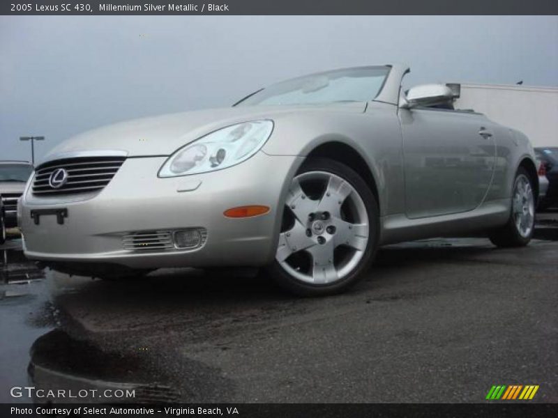 Millennium Silver Metallic / Black 2005 Lexus SC 430