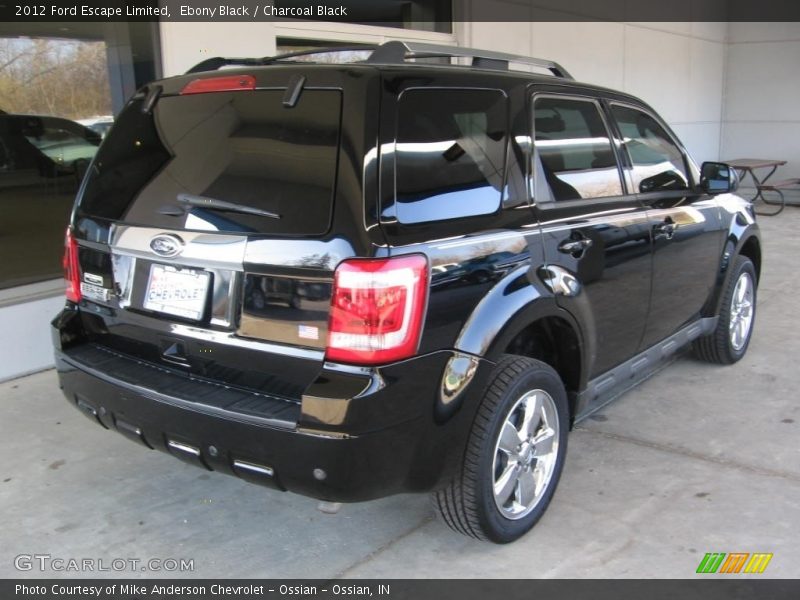 Ebony Black / Charcoal Black 2012 Ford Escape Limited